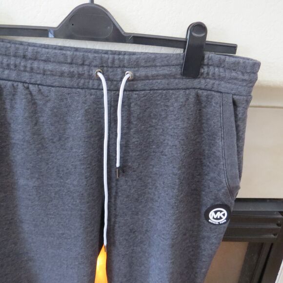 Michael Kors Men's Heathered Fleece Jogger Pants Gray L EUC - Picture 3 of 10